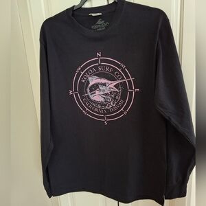 Black Long Sleeve Tee Koloa SURF Medium